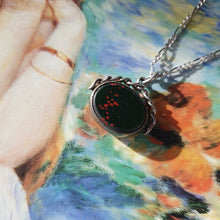 Load image into Gallery viewer, antique fob necklace on painting
