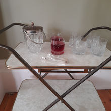 Load image into Gallery viewer, Antique Crystal Tortoiseshell Ice Bucket
