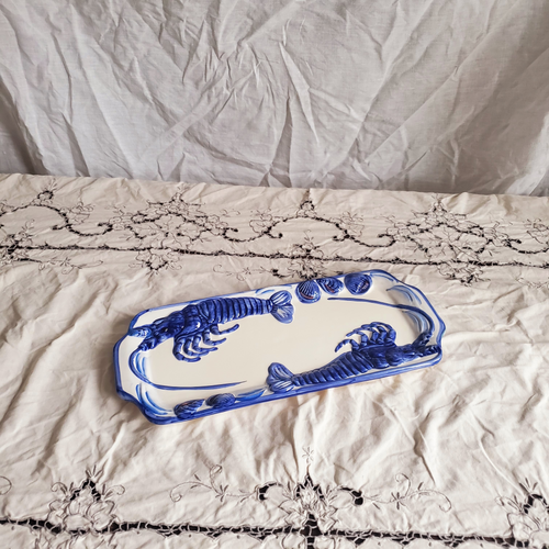 Vintage french lobster plate