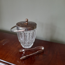 Load image into Gallery viewer, Antique Crystal Tortoiseshell Ice Bucket
