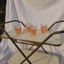 Load and play video in Gallery viewer, Set of four vintage glass tumblers 
