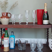 Load image into Gallery viewer, Antique 20th Century Twisted Barley Drinks Cocktail Trolley
