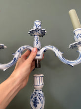 Load image into Gallery viewer, Rare Porcelain 19th Century Meissen Candelabra
