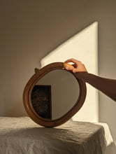 Load image into Gallery viewer, Mid Century Bamboo Mirror
