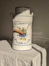 Load image into Gallery viewer, Large Ceramic French Floral Milk Can or Pot
