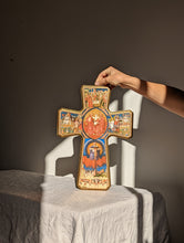 Load image into Gallery viewer, Wooden Religious Cross Wall Hanging
