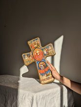 Load image into Gallery viewer, Wooden Religious Cross Wall Hanging
