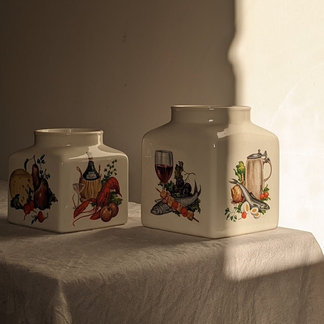 Pair of 1970s Ceramic Jars