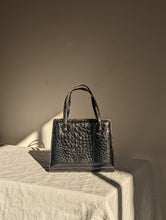 Load image into Gallery viewer, Vintage Italian black leather handbag
