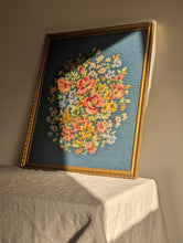Load image into Gallery viewer, A Large Blue Floral Tapestry Print
