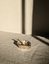 Load image into Gallery viewer, A heavy silver oyster dish with spoon
