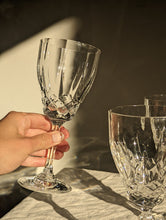 Load image into Gallery viewer, Set of four large crystal wine glasses
