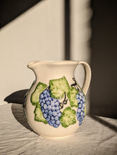 Load image into Gallery viewer, Italian Pitcher Jug with Grape Motif
