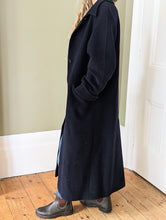 Load image into Gallery viewer, Navy Wool Coat
