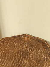 Load image into Gallery viewer, Antique Victorian 3 tier bamboo side table with octagonal table top
