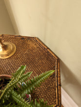 Load image into Gallery viewer, Antique Victorian 3 tier bamboo side table with octagonal table top
