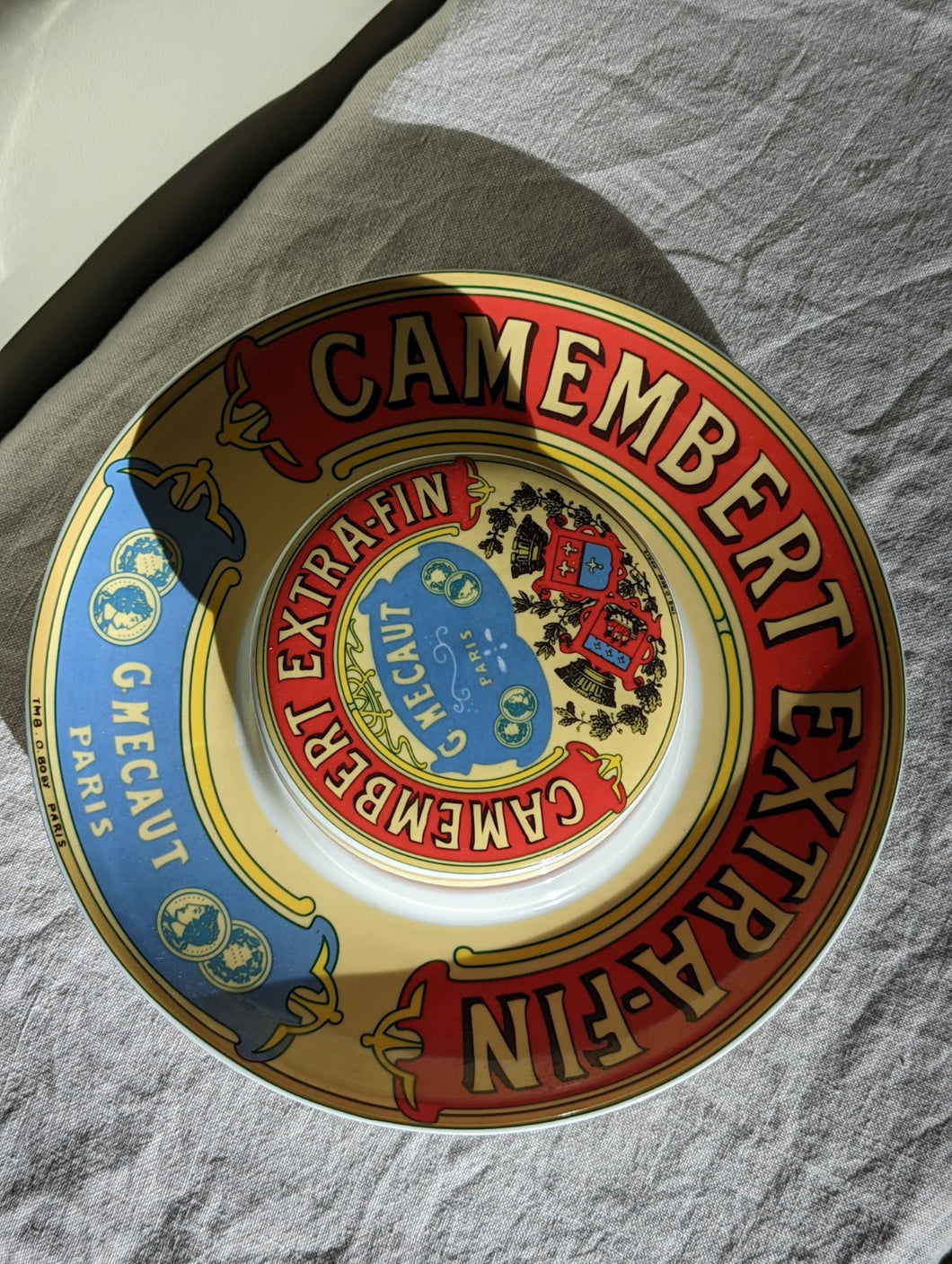 French camembert serving dish