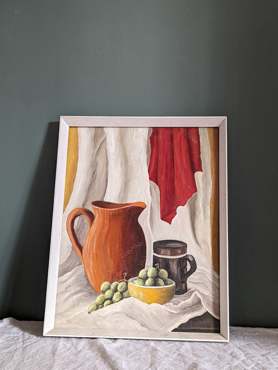 Olive and Jug Still Life Oil Painting