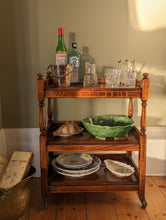 Load image into Gallery viewer, Victorian Wooden Drinks Cocktail Trolley
