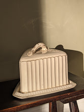 Load image into Gallery viewer, Large 19th Century Antique Gold Victorian Cheese Dish by Franz Ant. Mehlem
