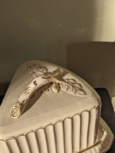Load image into Gallery viewer, Large 19th Century Antique Gold Victorian Cheese Dish by Franz Ant. Mehlem
