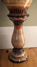 Load image into Gallery viewer, ceramic 1950s majolica style planter

