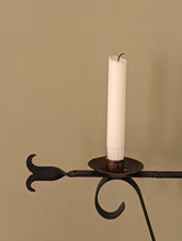 Load image into Gallery viewer, Antique French Black Metal Candlestick Holder
