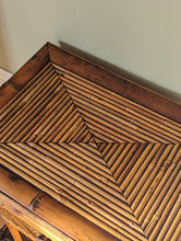 Load image into Gallery viewer, vintage bamboo bedside table

