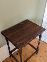 Load image into Gallery viewer, oak barley twist table
