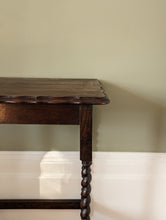 Load image into Gallery viewer, oak barley twist table
