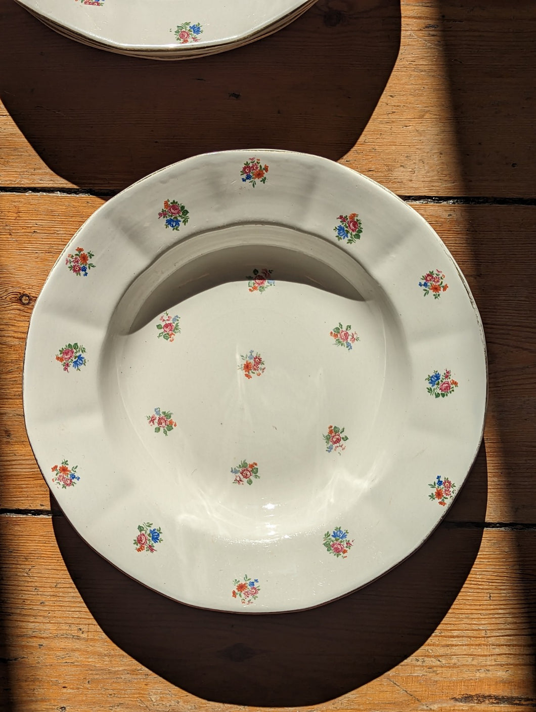 vintage french floral plate
