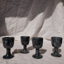 Load image into Gallery viewer, Black onyx egg cup set

