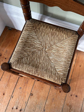 Load image into Gallery viewer, Set of Four Ladder Back Rush Country Dining Room Chairs

