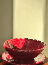 Load image into Gallery viewer, Antique Majolica Leaf Grape bowl
