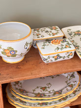 Load image into Gallery viewer, Vintage Italian Floral Ceramic Plate Set
