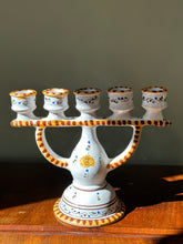 Load image into Gallery viewer, Italian Hand Painted Ceramic candelabra
