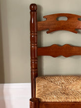 Load image into Gallery viewer, ladder back rush seated chair
