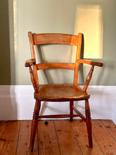 Load image into Gallery viewer, antique elm country chair
