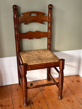 Load image into Gallery viewer, ladder back rush seated chair
