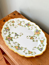 Load image into Gallery viewer, Vintage Italian Floral Ceramic Plate Set
