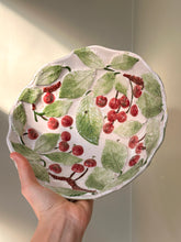 Load image into Gallery viewer, Antique Ceramic French Cherry Bowl

