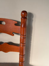 Load image into Gallery viewer, Set of Four Ladder Back Rush Country Dining Room Chairs
