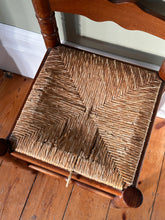 Load image into Gallery viewer, ladder back rush seated chair
