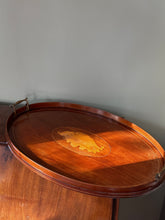 Load image into Gallery viewer, Edwardian Inlaid Mahogany Large Shell Tray
