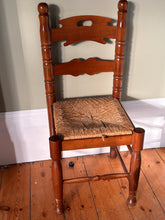 Load image into Gallery viewer, ladder back rush seated chair
