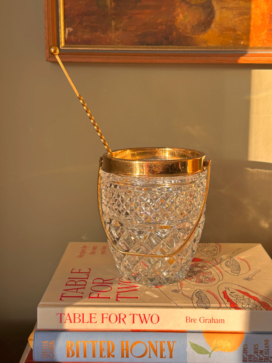 crystal ice bucket