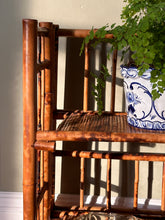 Load image into Gallery viewer, Bohemian Mid-Century Modern Handcrafted Bamboo &amp; Cane 3-Tier Folding Shelves
