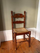 Load image into Gallery viewer, ladder back rush seated chair
